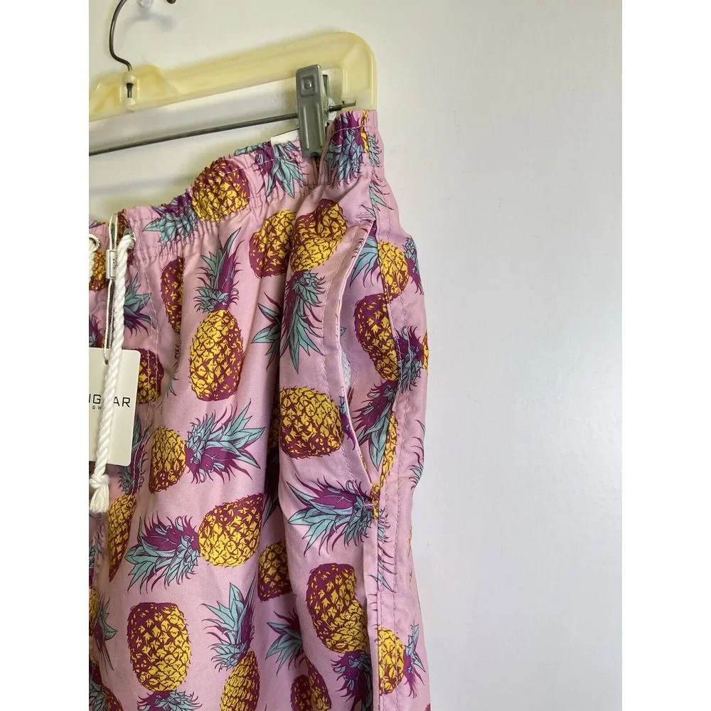 Ingear Swim Men's Size: XL (40/42) Pink Pineapple Print Trunks Key West, Florida